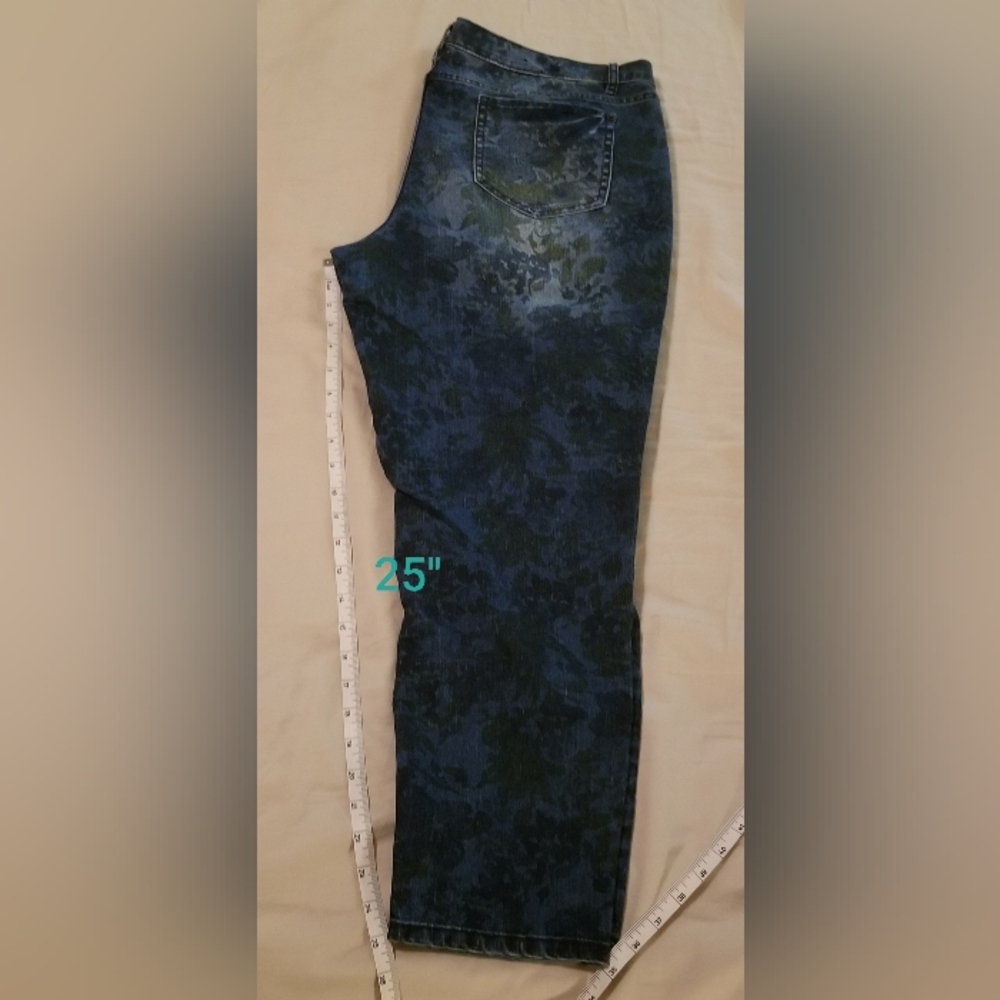 Floral Print Jeans. i jeans By Buffalo Sz 14 Denim. Womens. - Picture 3 of 16